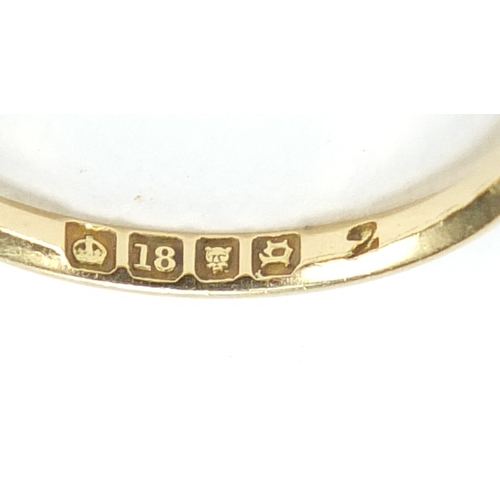 667 - Edwardian 18ct gold diamond five stone ring, Sheffield 1908, size N, 3.5g