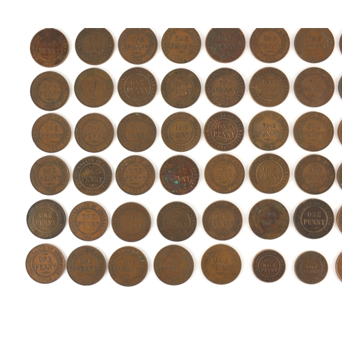 198 - Collection of Common Wealth of Australia coinage including George V florins and pennies