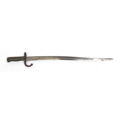 277 - French military interest long bayonet scabbard, 72cm