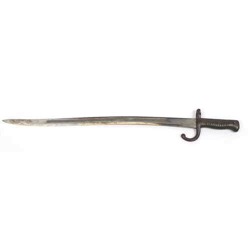 277 - French military interest long bayonet scabbard, 72cm