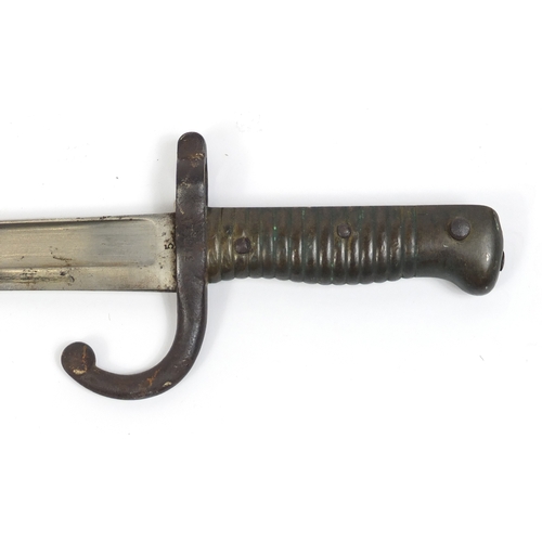 277 - French military interest long bayonet scabbard, 72cm