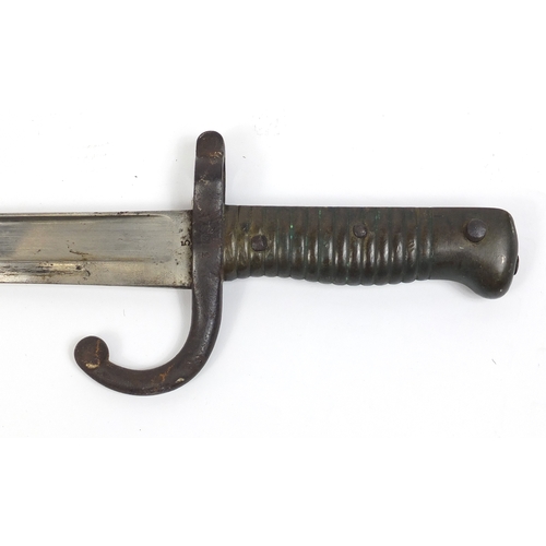 277 - French military interest long bayonet scabbard, 72cm