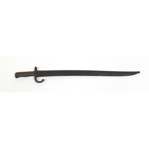 277 - French military interest long bayonet scabbard, 72cm