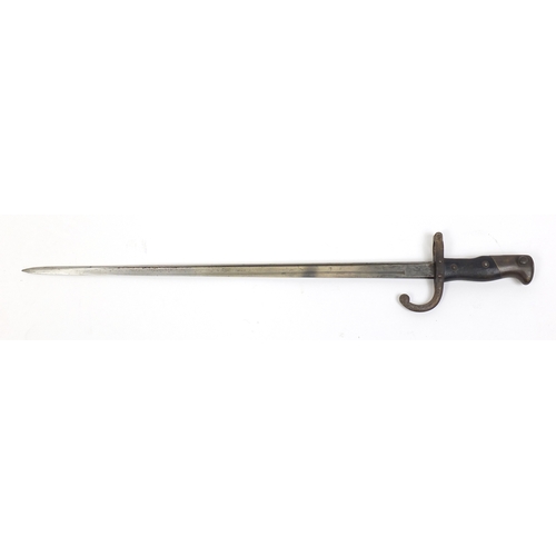 278 - French military interest long bayonet scabbard, 66cm length