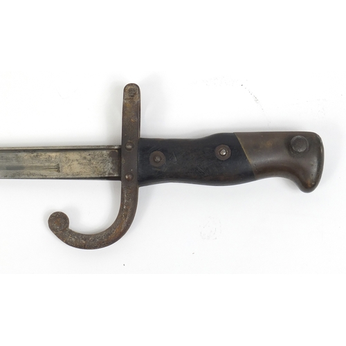 278 - French military interest long bayonet scabbard, 66cm length