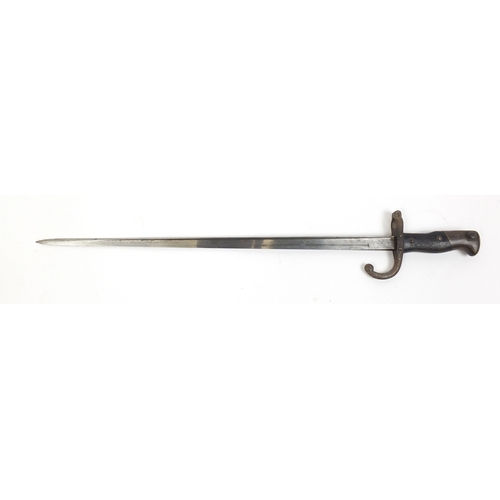 278 - French military interest long bayonet scabbard, 66cm length