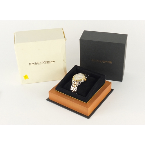 717 - Gentleman's Baume & Mercier Geneve automatic chronometer wristwatch with box and paperwork, the case... 