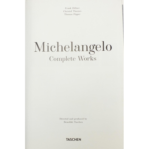 2331 - Michelangelo Complete works - Hardback book with slip cover by Frank Zöllner, directed and produced ... 