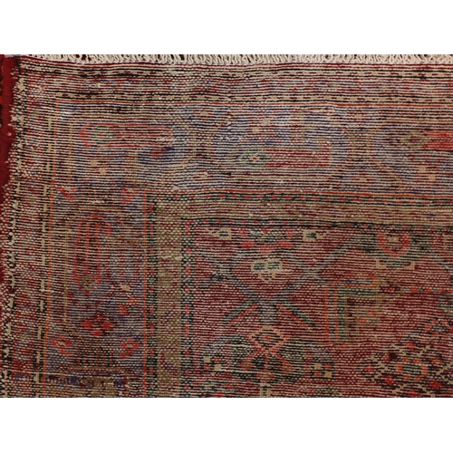 2016 - Red ground Hamadan rug, 205cm x 131cm