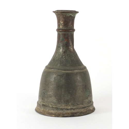 118 - Antique Islamic hookah base, 22.5cm high