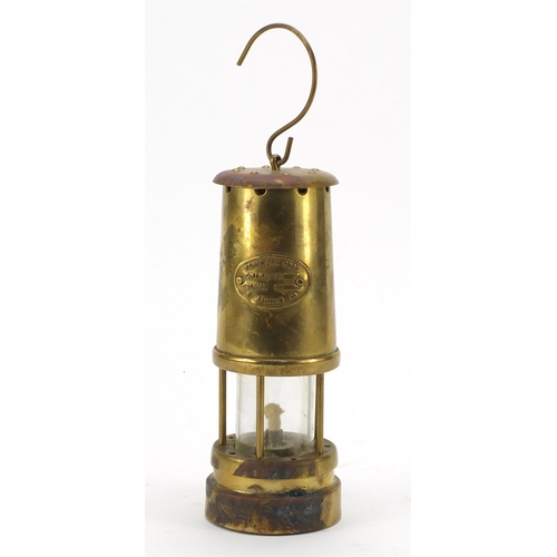 178 - Ferndale Coal and Mining Co brass miners lamp, 22cm high