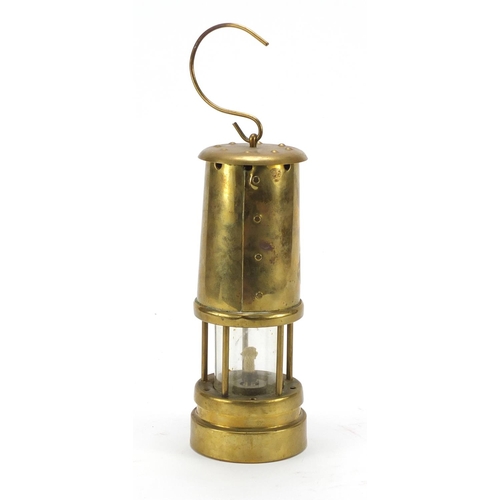 178 - Ferndale Coal and Mining Co brass miners lamp, 22cm high