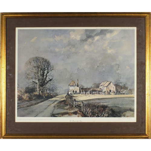 182 - Rowland Hilder - The Road to the Farm, pencil signed print in colour, limited edition of 525, mounte... 