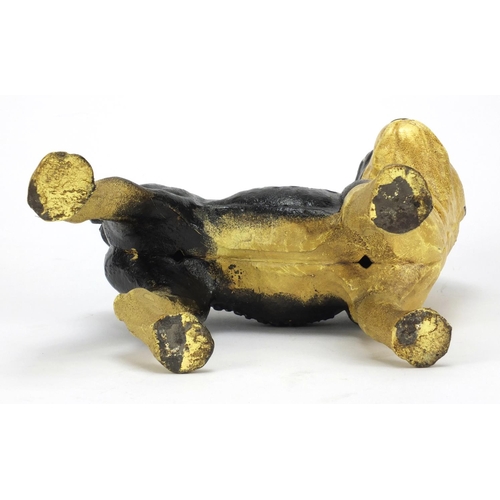 212 - Cast iron model of a french bulldog, 25cm high