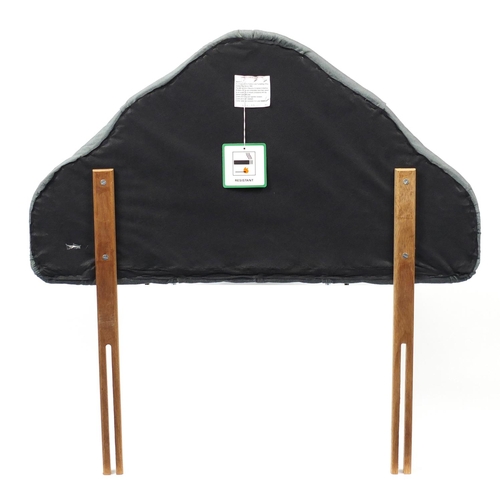 17 - Single headboard with green buttonback upholstery
