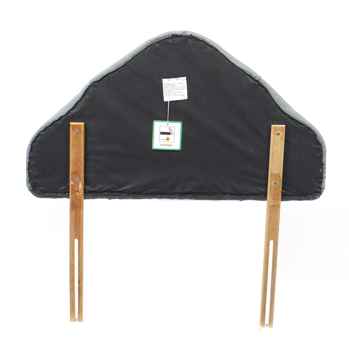 18 - Single headboard with green buttonback upholstery