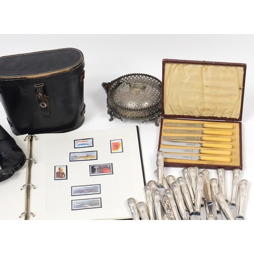 230 - Miscellaneous items including antique and later British and world coins and tokens, album of stamps,... 