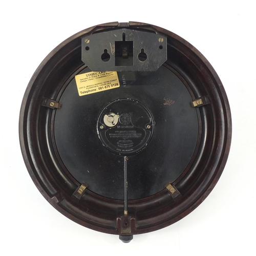 53 - Vintage Bakelite eight day wall clock by Smiths, 29cm diameter