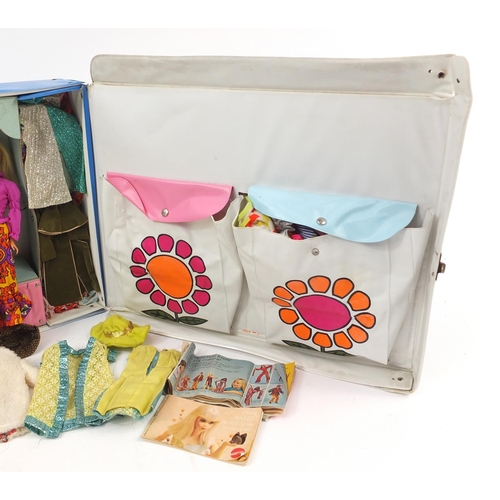 229 - The World of Barbie double doll case including vintage dolls and clothes