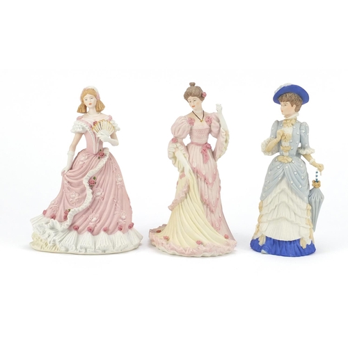 195 - Three Wedgwood figurines including The Coronation Ball