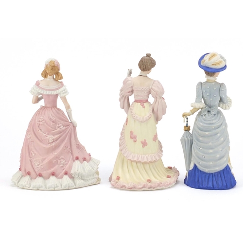 195 - Three Wedgwood figurines including The Coronation Ball