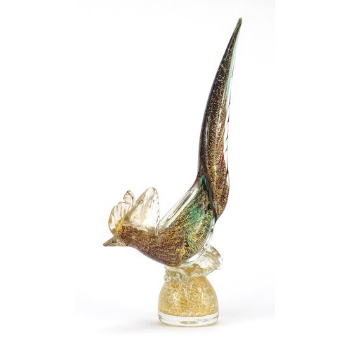 121 - Large Murano glass cockerel, 41cm high