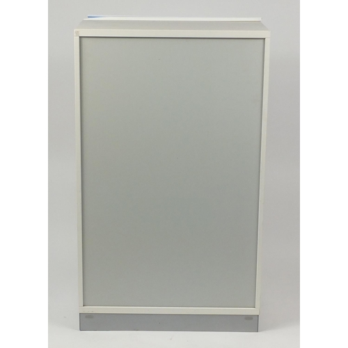 84 - Kinnarps two door office cupboard, 133cm H x 80.5cm W x 42.5cm D