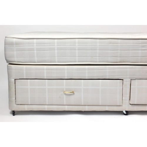 16 - Silentnight Lorenzo 3ft divan bed with drawers to the base