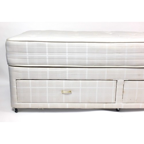15 - Silentnight Lorenzo 3ft divan bed with drawers to the base