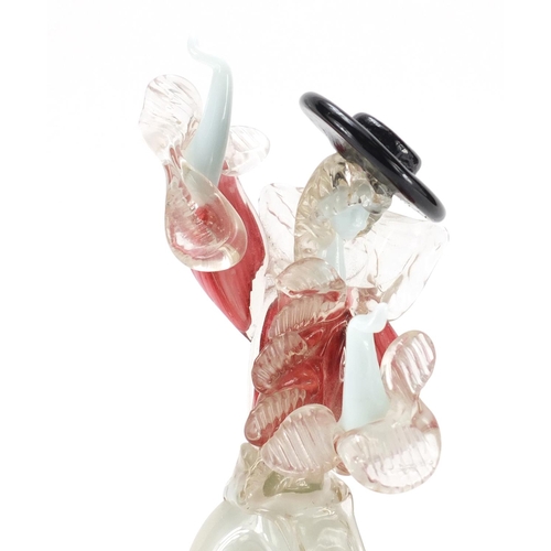 140 - Large Murano glass figure of a dancer, 37cm high