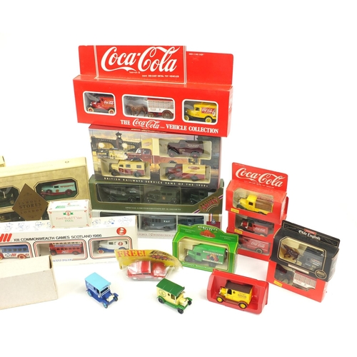 2125 - Collection of boxed advertising die cast vehicle sets including Days Gone