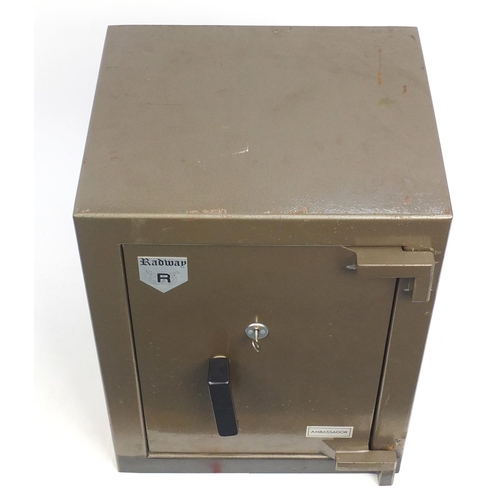 3 - Radman Ambassador safe, with key, 64cm H x 48cm W x 42cm D