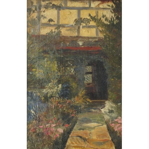 123 - The Old House, Oil on Canvas, framed 42cm by 27cm