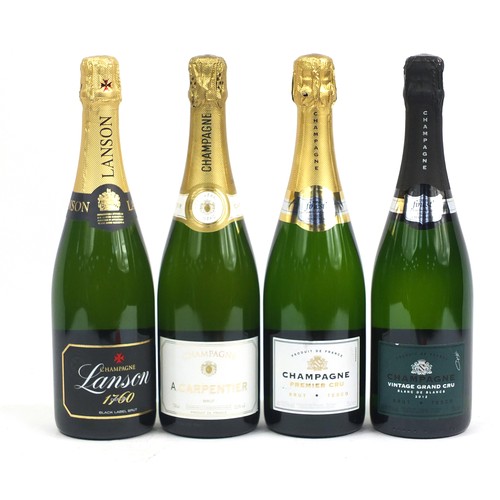 192 - Four Bottles of Champagne including Lanson