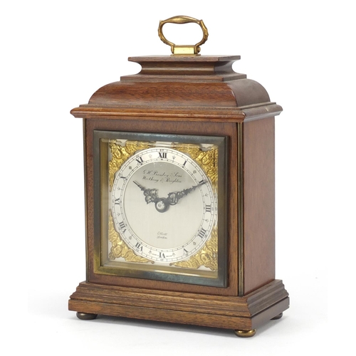 2133 - Elliott mantel clock, retailed by G.H. Pressley and Sons of Worthing and Brighton, 22.5cm high
