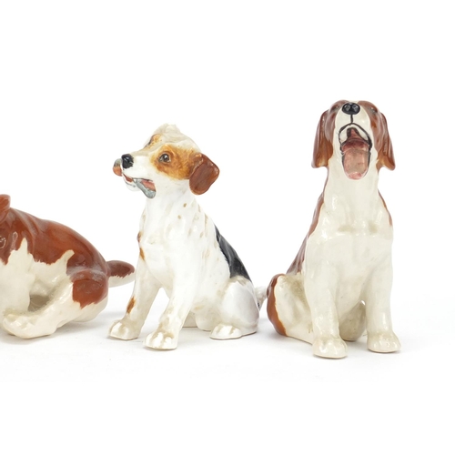 2179 - Three Beswick animals and a Royal Doulton terrier, the largest 11cm high