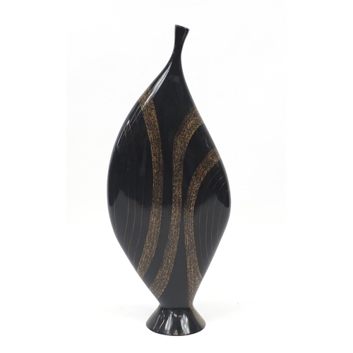2065 - Contemporary floorstanding abstract vase, 108cm high