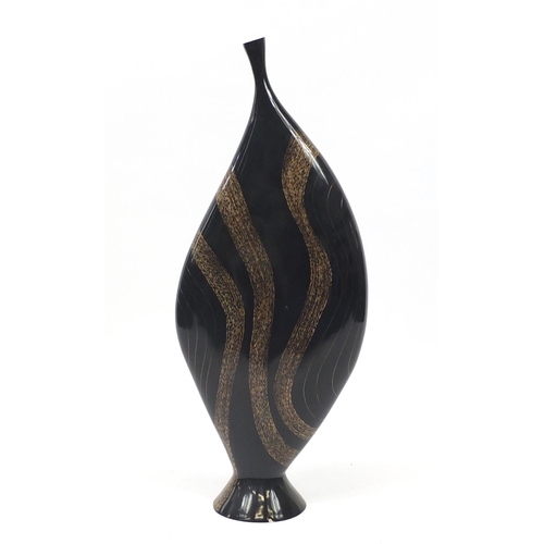 2065 - Contemporary floorstanding abstract vase, 108cm high