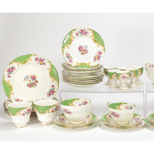 2171 - Paragon Rockingham teaware including trios and eggcups
