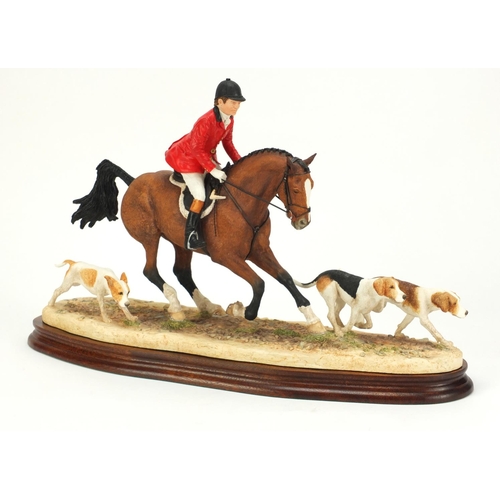 2085 - Border Fine Arts Master of Hounds sculpture by Anne Wall, limited edition 64/500, with certificate, ... 