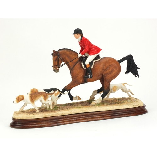 2085 - Border Fine Arts Master of Hounds sculpture by Anne Wall, limited edition 64/500, with certificate, ... 