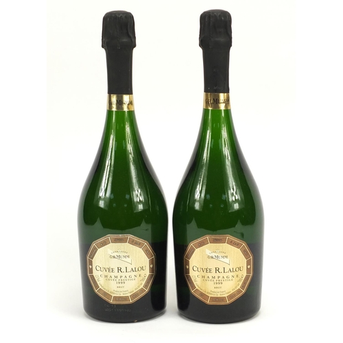 2129 - Two bottles of 1999 G H Mumm Cuvee R Lalou champagne