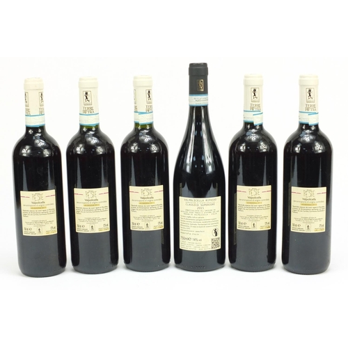 2225 - Six bottles of Valpolicella red wine including five bottles of 2016 Piccola Peste