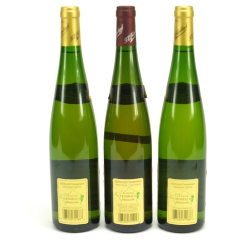 2077 - Three bottles of Trimbach Gewurztraminer wine comprising dates 2007 and 2008