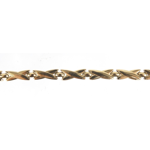 2356 - 9ct bracelet, 19cm in length, 10.0g