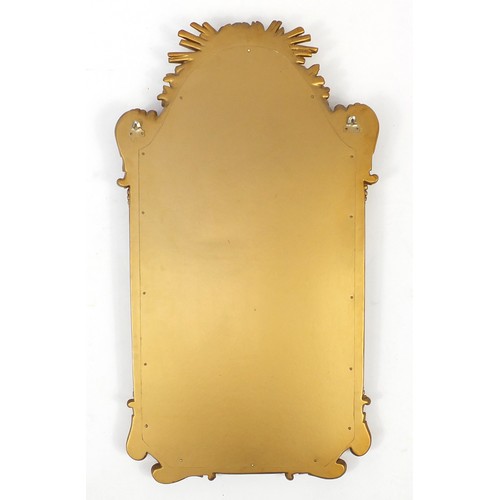 2029A - Ornate gilt framed pier mirror, 94cm x 53cm