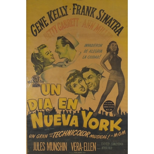 197 - Argentinian On The Town film poster, published by S Springer, framed, 107.5cm x 72.5cm