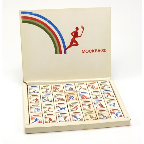 943 - Russian Mockba 80 Olympics boxed set of matches