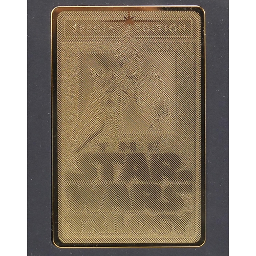 2464 - Star Wars 24ct gold collectors cards comprising A New Hope and Star Wars trilogy