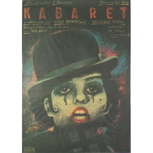 198 - Polish Kabaret film poster, framed, 94.5cm x 66cm